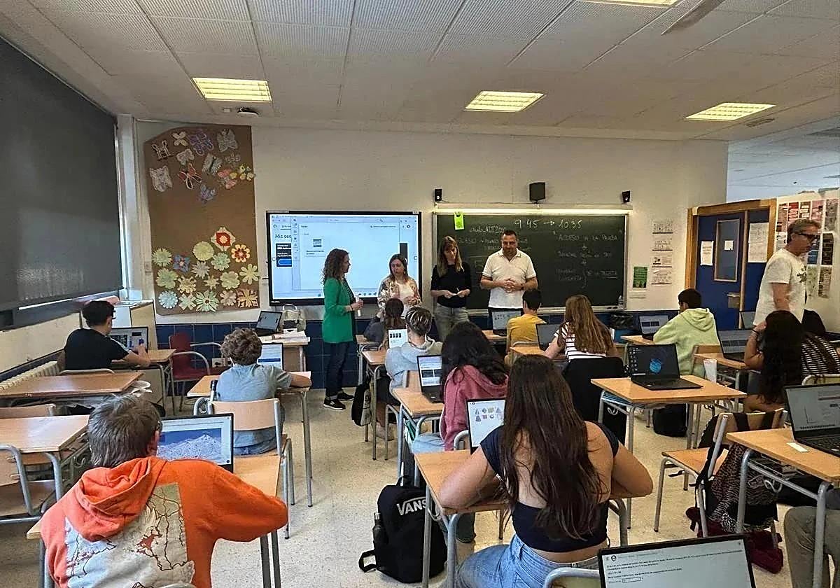 Imagen de archivo de un aula de un centro educativo de Alicante.