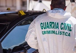 Un agente de la Guardia Civil investiga un asesinato.