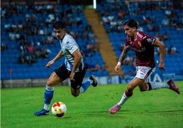 Rubén Cantero, durante el amistoso Hércules-Real Murcia.