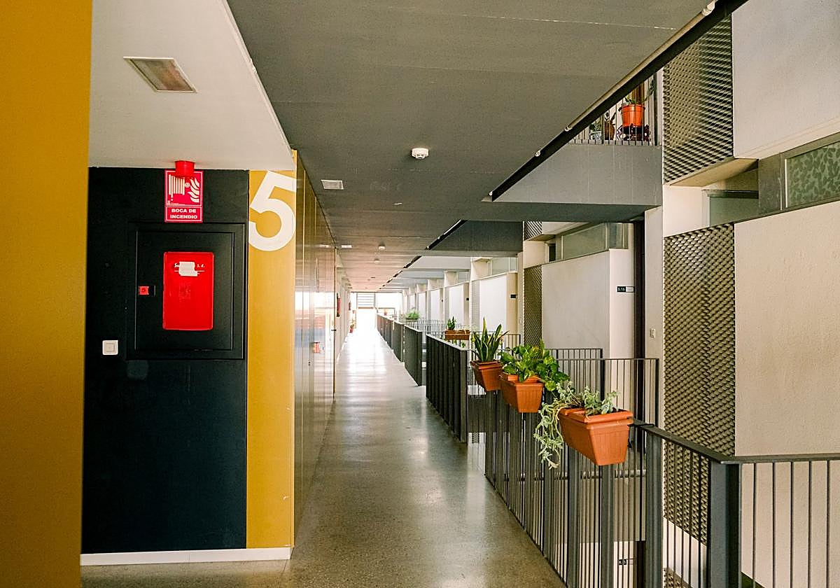 Interior del edificio de Plaza América.