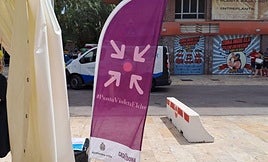 Punto violeta de las fiestas de Elche