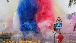 Espéctaculo pirotécnico de años anteriores