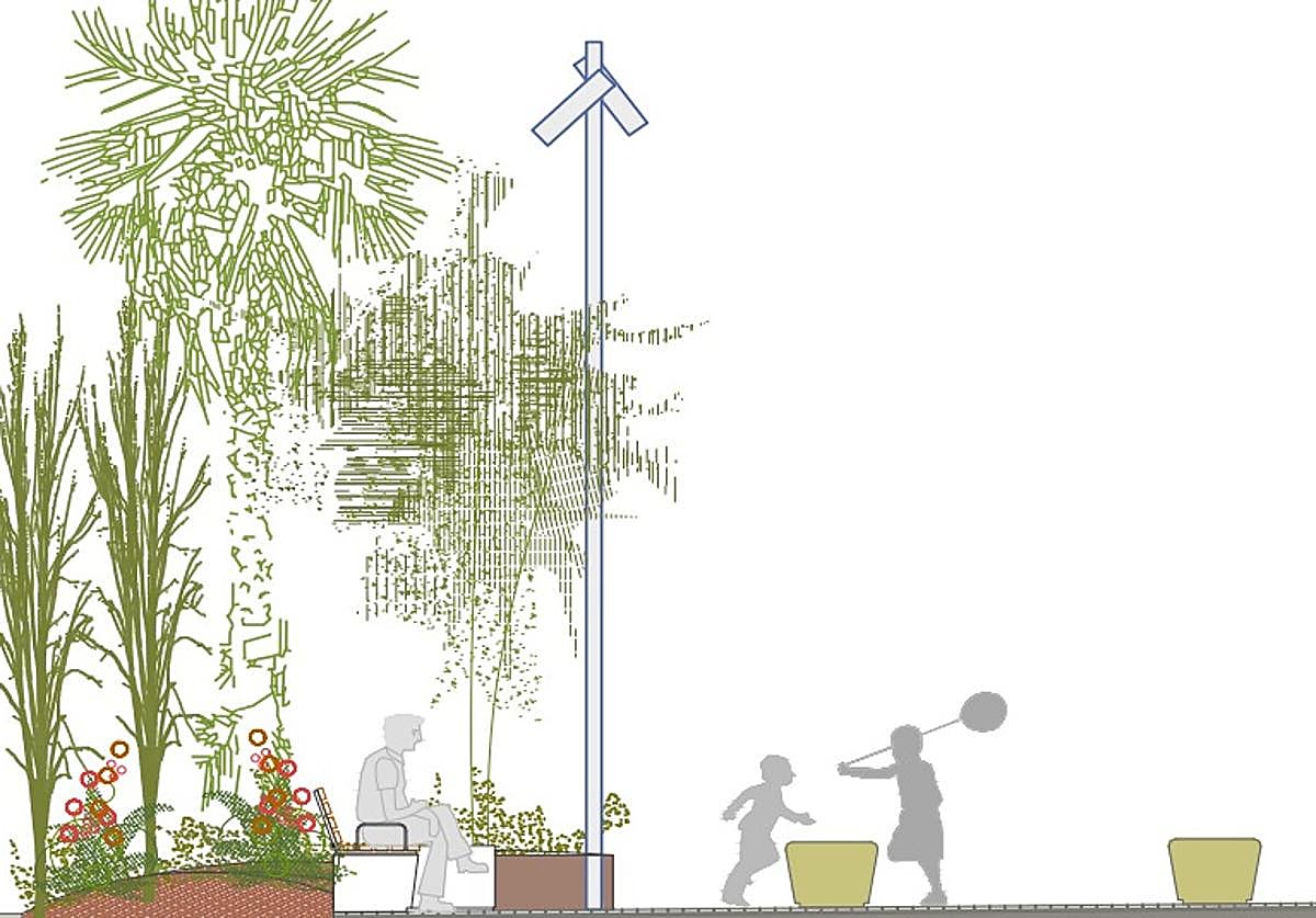 Plano parcial de la remodelación impulsada por el Ayuntamiento de Elda.