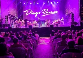 Diego Ramos durante su actuación.