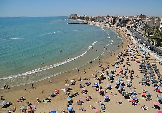Playa de los Locoas, cerca de la zona donde se encontró el cuerpo.