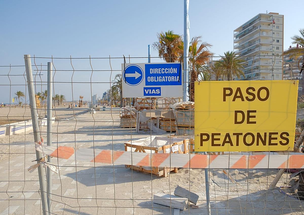 Imagen secundaria 1 - Estado de las obras de la avenida Niza. 