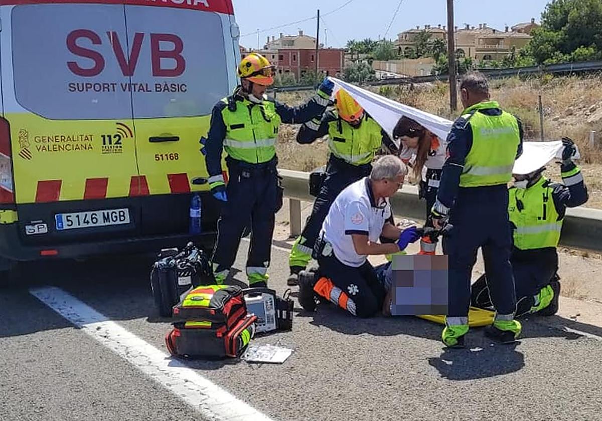 Imagen de archivo de un accidente vial.