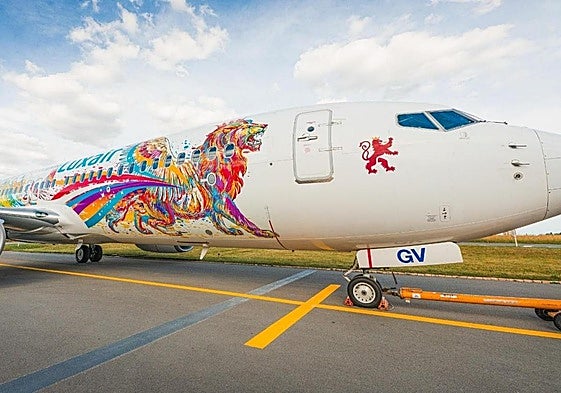 Avión de la aerolínea de Luxemburgo.