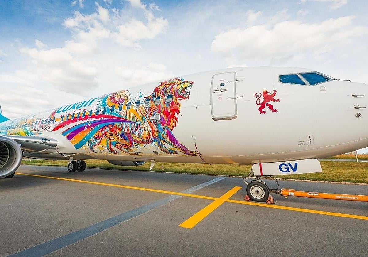 Avión de la aerolínea de Luxemburgo.