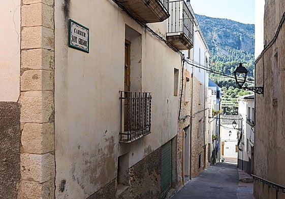 Quatretondeta, uno de los municipios alicantinos en riesgo de despoblación.