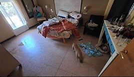 Estado de una de las habitaciones de esta vivienda clandestina.