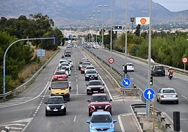 Carretera en Alicante.