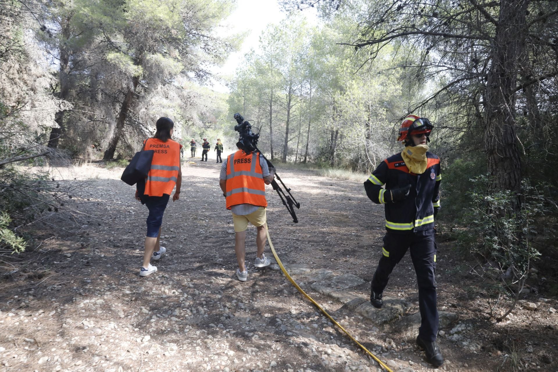 Xàbia se prepara para el fuego: simulacro de incendio en el municipio