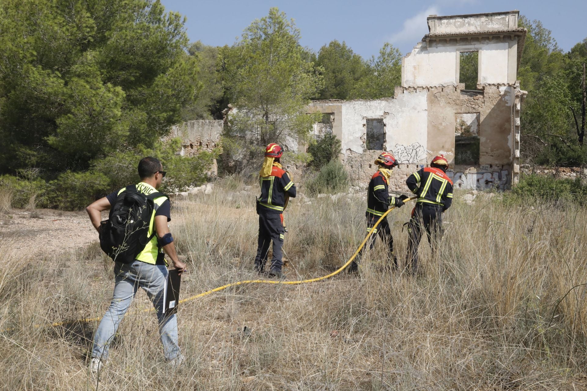Xàbia se prepara para el fuego: simulacro de incendio en el municipio