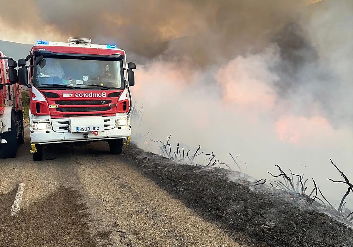 Vehículo del Consrocio Provincial de Bomberos de Alicante en una imagen de archivo.