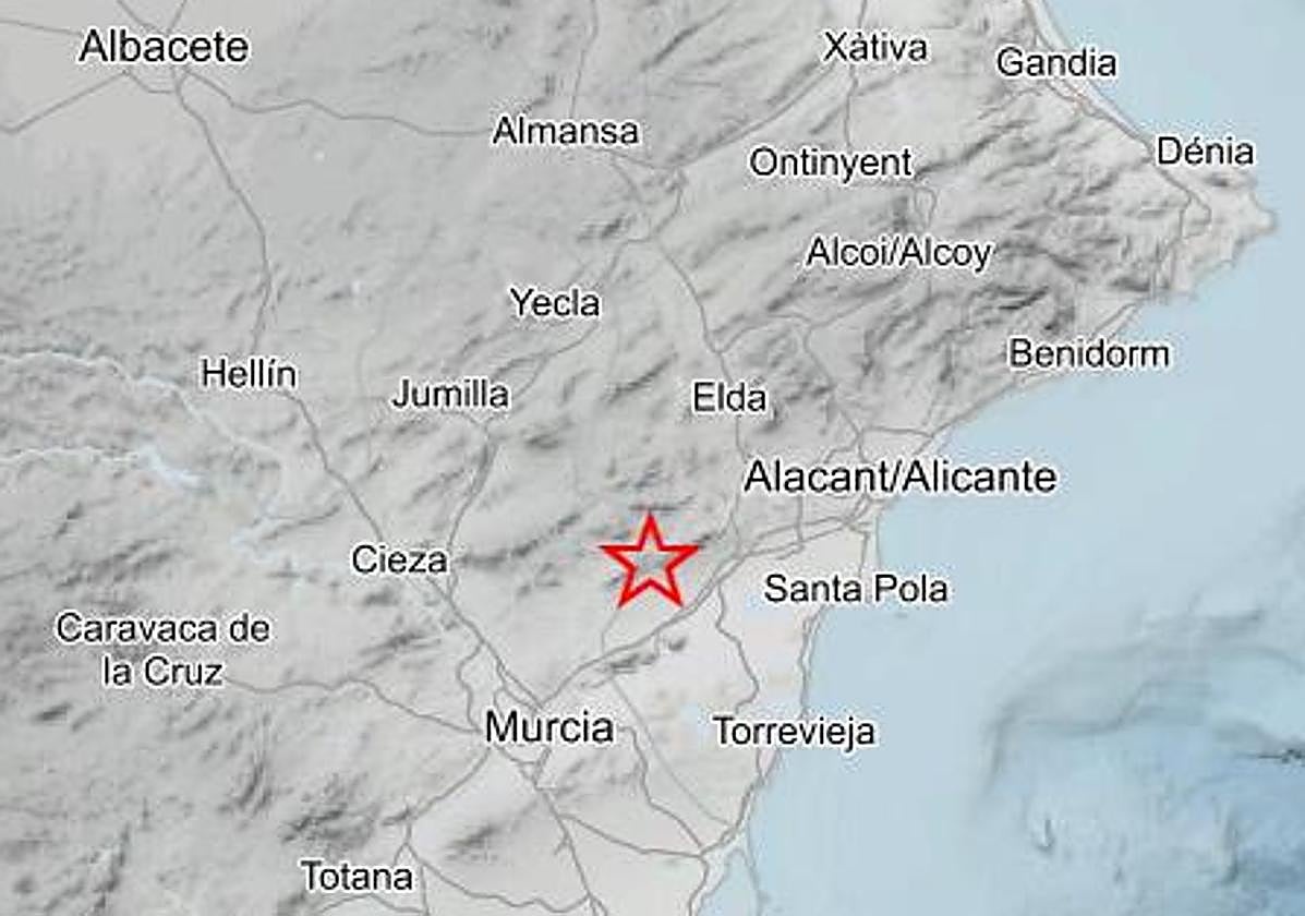 Epicentro del terremoto.