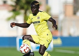 Vique Gomes, durante un partido con el Villarreal C.
