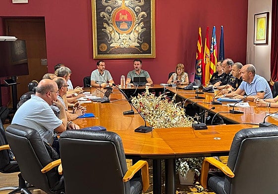Reunión del Comité de Crisis del Esquema Nacional de Seguridad del Ayuntamiento de Elche celebrada este miércoles.