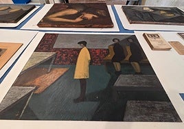 Uno de los cuadros cedidos de la artista.