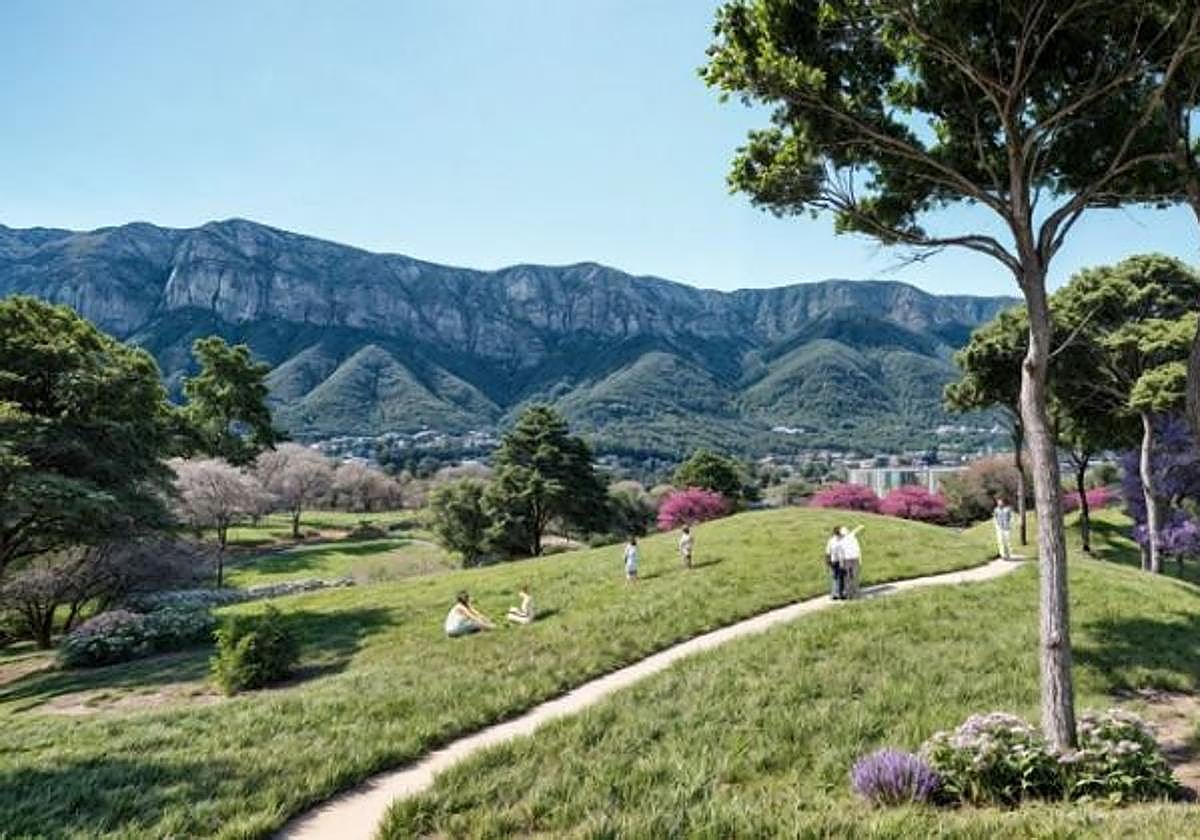 Una recreación del parque proyectado.