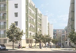 Así quedará el barrio de Virgen del Remedio tras su reurbanización.