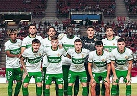 Imagen del once inicial por parte de Eder Sarabia.