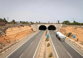 Túnel de la AP-7 en Pilar de la Horadada.