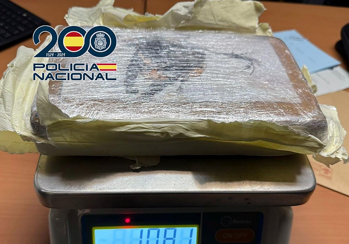 Droga requisada por la Policía Nacional.
