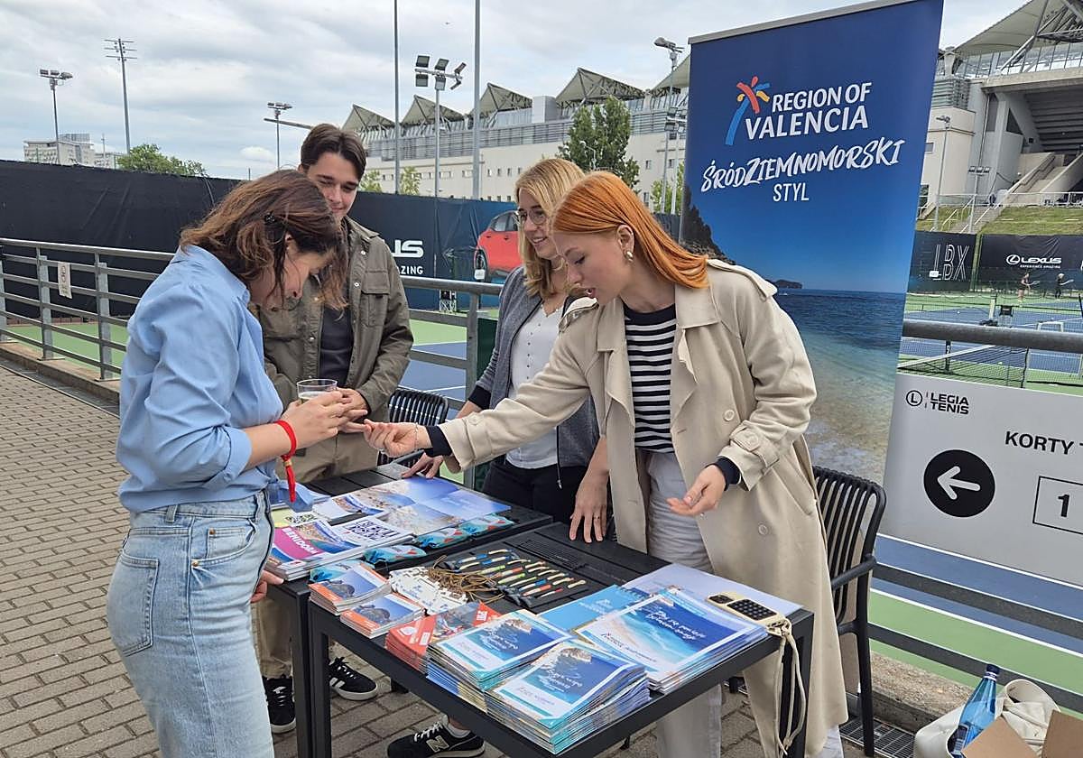 Estand de promoción.