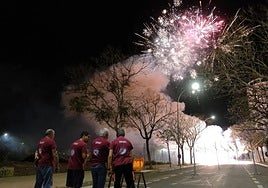 Mascletà nocturna de las Hogueras de Alicante.