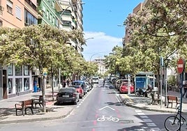 Una de las calles afectadas por los cortes de luz en el Pla.