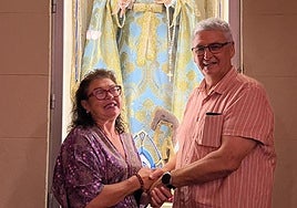 Rafaela Alcaide, primera presidenta de la Virgen de la Alegría.