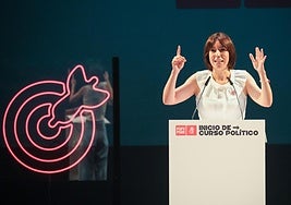 La secretaria general del PSPV-PSOE, Diana Morant,, este sábado en Torrevieja.