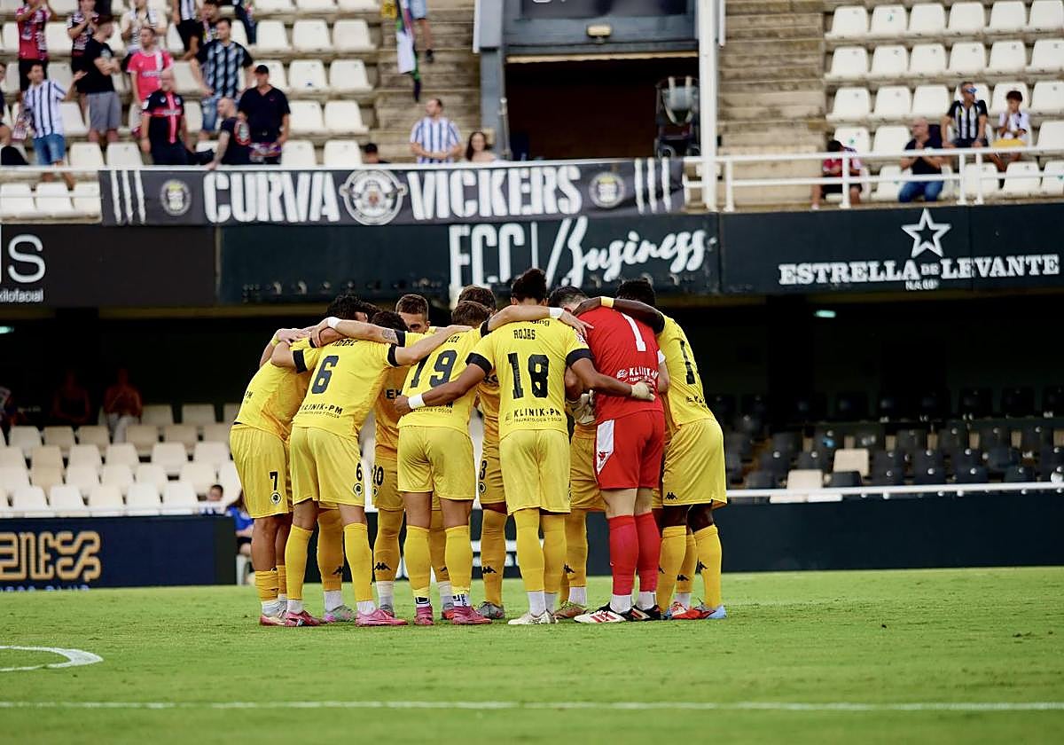 Partido del FC Cartagena contra el Hércules CF.
