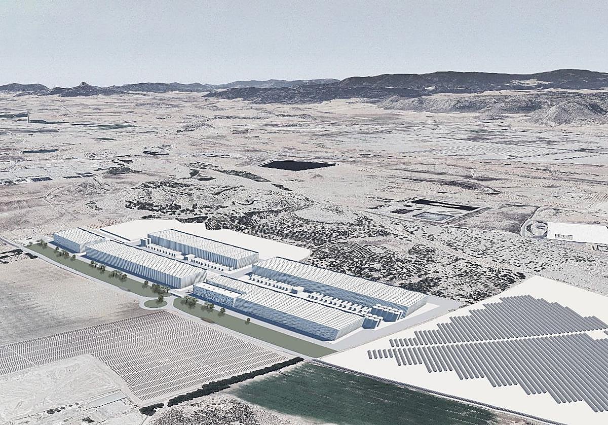 Recreación del centro logístico.