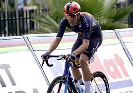 Héctor Álvarez durante la disputa del Mundial en Kigali.