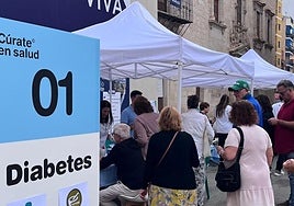 Pruebas que se llevaron a cabo durante la Feria de Farmacias.