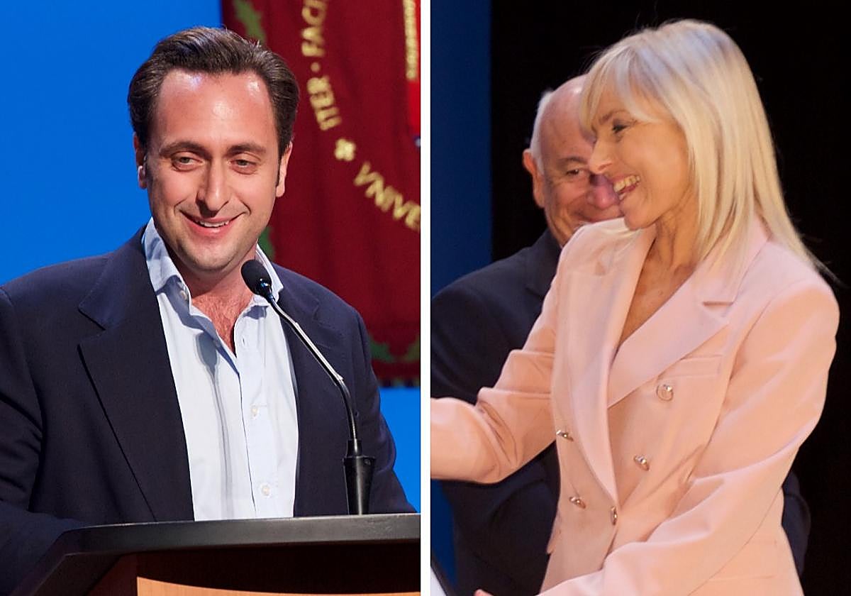 Jorge Brotons, presidente de Bonnysa Alimentaria, y Maite Antón, de la Asociación de la Empresa Familiar de Alicante.