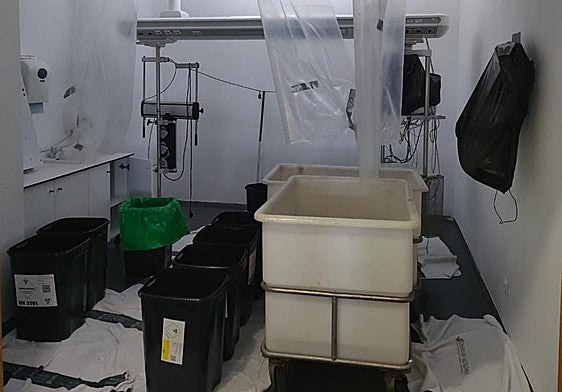 Inundaciones en el Hospital de Dénia.