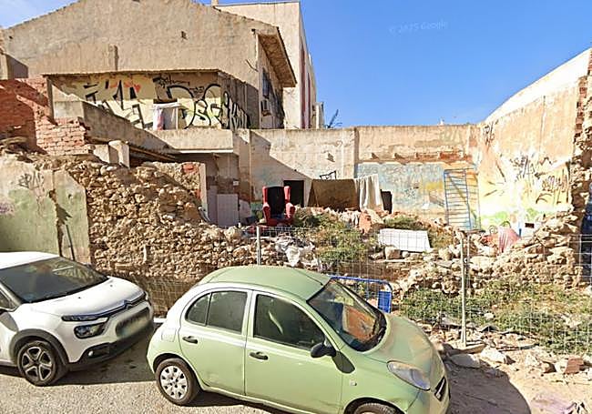 Estado de la vivienda en ruinas.