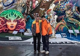 Pere y Alejandro Baenas, padre e hijo, y artistas.