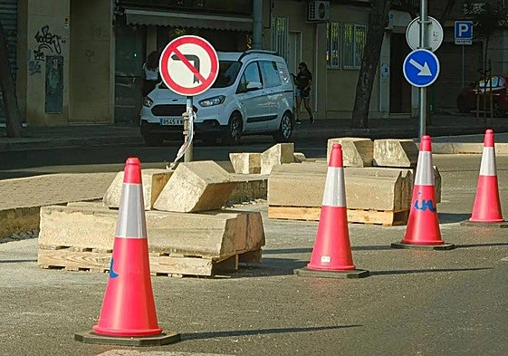 Corte de tráfico en Alicante, en una imagen de archivo.