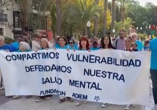 Quinta marcha por la salud mental de la Fundación Adiem.