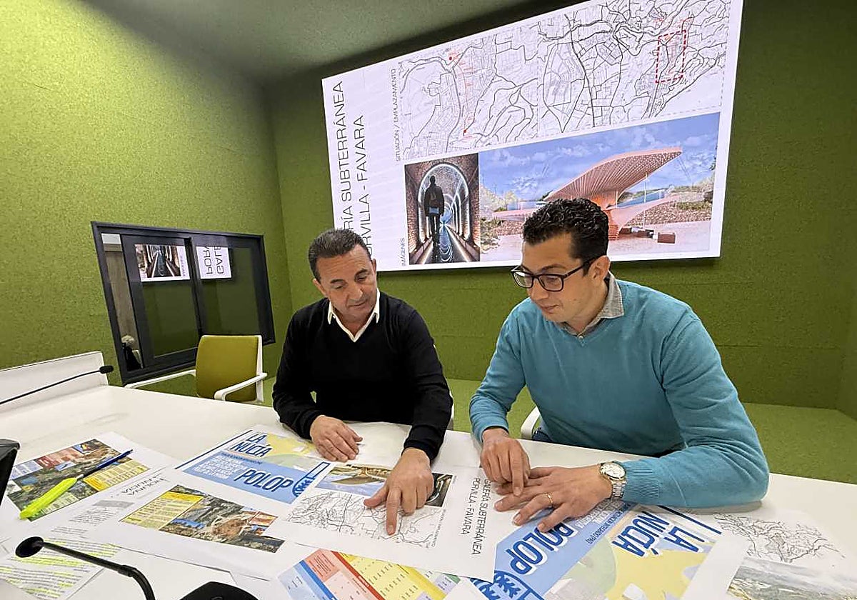 Los alcaldes de La Nucía y Polop repasan los proyectos que han recibido fondos europeos