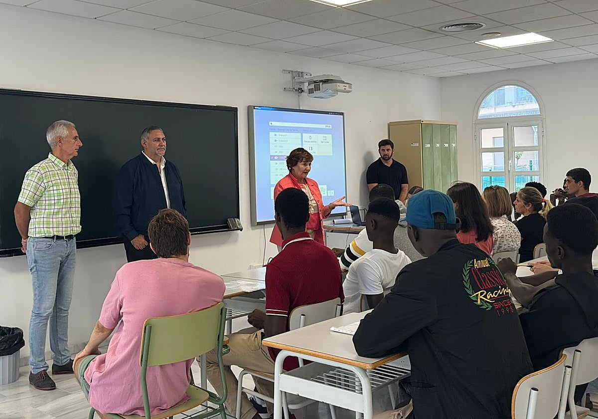 Momento de la primera edición del proyecto Escuela de Acogida.