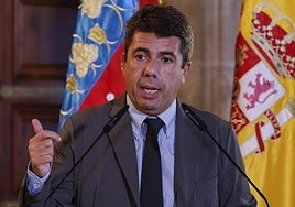 El presidente de la Generalitat, Carlos Mazón.