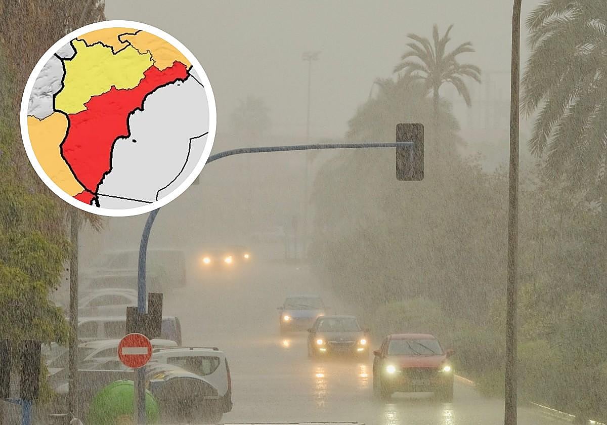 Lluvias en Alicante y alerta roja.