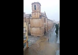 Lluvia en Orihuela.
