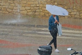 Lluvia en Alicante.
