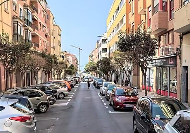 Calle Capitán Dema del barrio de Alicante.